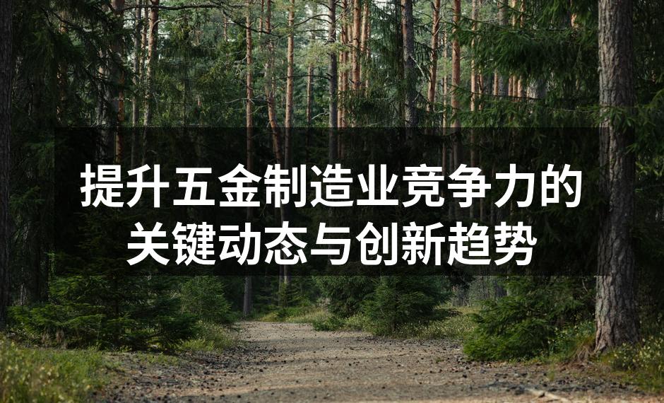 提升五金制造业竞争力的关键动态与创新趋势